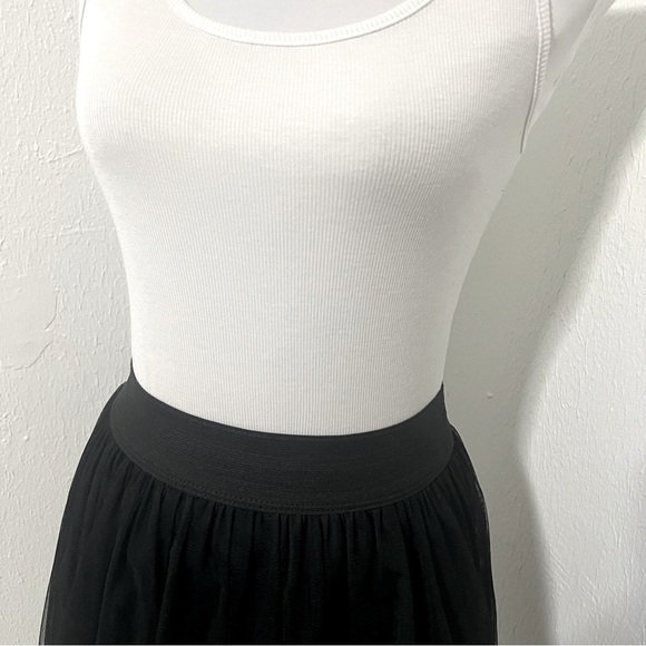 Love Culture Black White Mini Tutu Lined Sleeveless Tank Dress Casual Punk - Picture 2 of 8